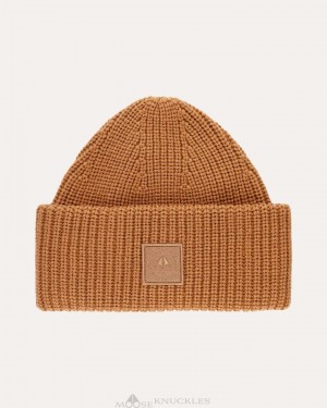 Moose Knuckles Neige Beanie Baseball caps Herren Wood Smoke | 09643MPGS